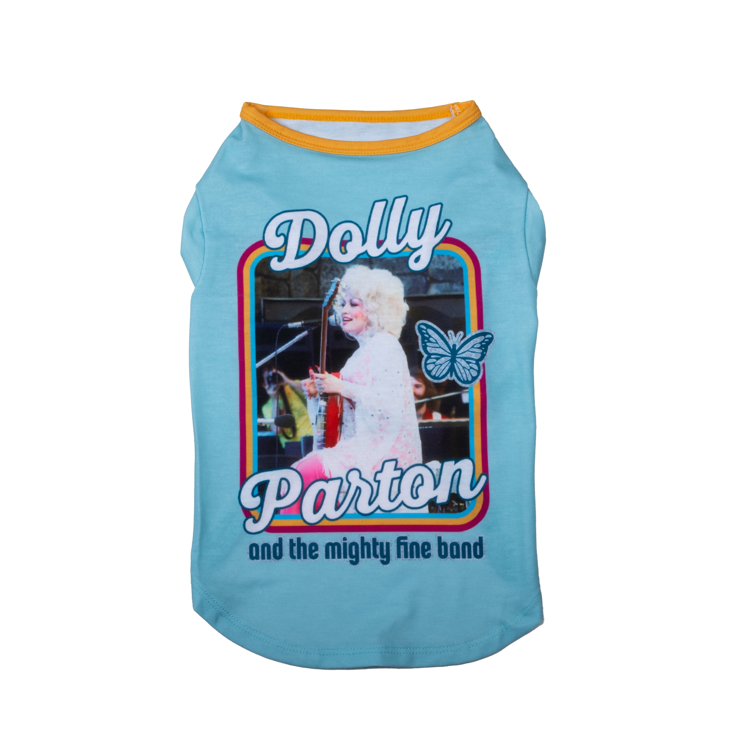 Doggy Parton Dolly & the Band Dog T-Shirt, Blue, Medium - Walmart.com