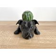 thumbnail image 1 of Doggy Planter American Bull Terrier Planter Gift Idea, Bar Decor, Table Decor, Plant Gift Idea, Cute Succulent Planter, any canine/dog/American Bull Terrier and plant lover! Twinkling Black, 1 of 8