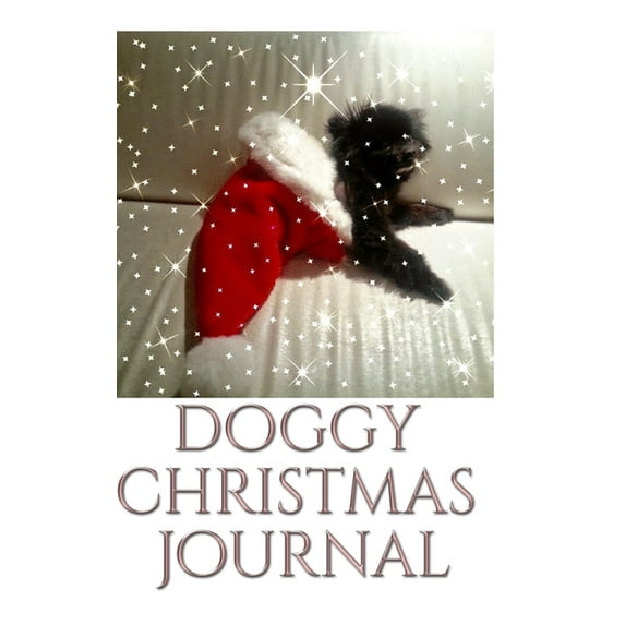 Doggy Pomeranian Christmas Journal: Doggy Christmas Blank Journal (Hardcover)