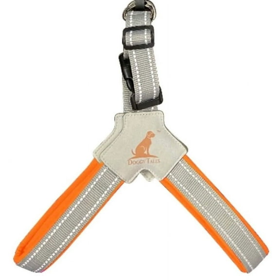 Doggy Tales Step In V Harness - Orange, L
