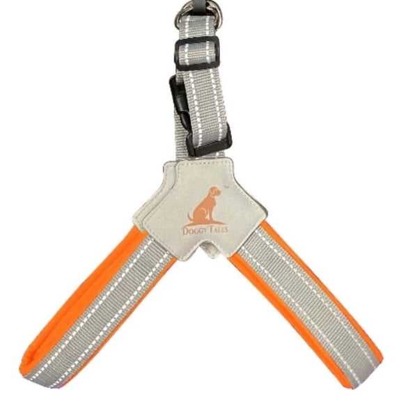 Doggy Tales Step In V Harness - Orange, L