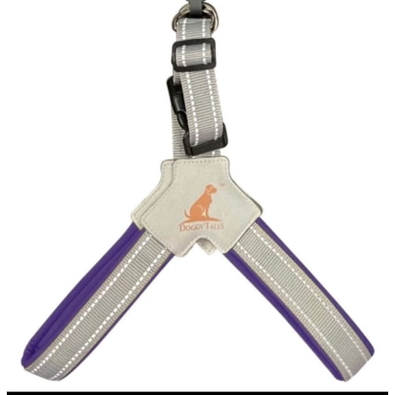 Doggy Tales Step In V Harness - Purple, XL