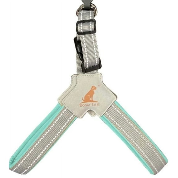 Doggy Tales Step In V Harness - Turquoise, 2X