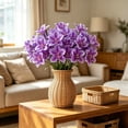 thumbnail image 1 of Doghiosgha 1 Pc Artificial Cymbidium Flowers, Faux Orchid Spray, Single Flower Stems for Wedding Home Garden Party Table Decor, 7.87x21.65 Inch, Purple, 1 of 6