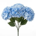thumbnail image 1 of Doghiosgha Artificial Hydrangea Bouquet Faux Flower Stems for Wedding Home Table Centerpiece Party Decor, 18.5 Inch, Light Blue, 1 of 6