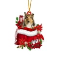 thumbnail image 1 of Doghiosgha Dog Christmas Tree Ornament Xmas Decorations Dog Lovers Gift Hanging Decor for Holiday Party, 3.14", D, 1 of 4