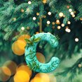 thumbnail image 1 of Doghiosgha Letter Christmas Hanging Ornament, Acrylic 2D Personalized Holiday Pendant for Xmas Tree Decor, 3.1 Inch, C, 1 of 7