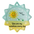 thumbnail image 1 of Doghiosgha Snowflake Shaped Printed Ornament, 2D Plastic Hanging Keepsake for Christmas Tree Rearview Mirror Holiday Decor, C, 1 of 8