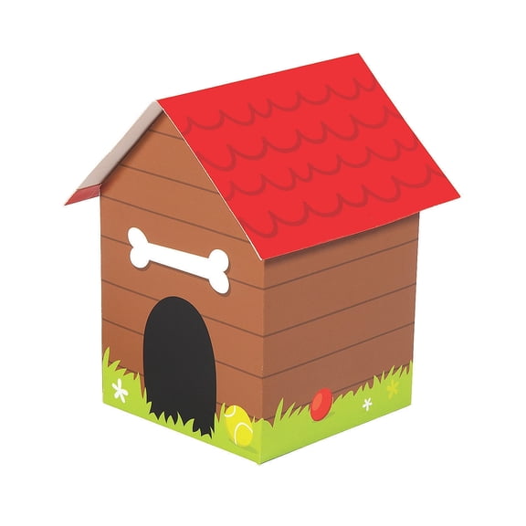 Doghouse Treat Boxes, Party Supplies, Birthday, 12 Pieces
