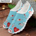 Doginthehole Heart Health Care Women Flat Shoes Breathable Slip on