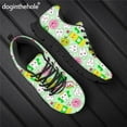 Doginthehole Pink Dental Teeth Print Shoes For Women Spring Autumn