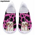 Doginthehole Women's Casual Flat Shoes Fashion Cute Puppy Cartoon Print
