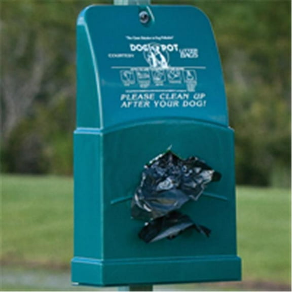 Dogipot 1007-2 Poly Junior Bag Dispenser- Forest Green