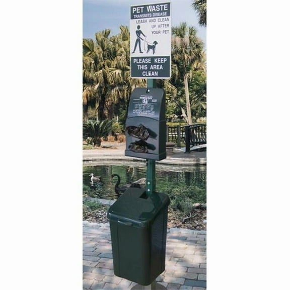 Dogipot 1010 Poly Pet Station- Forest Green
