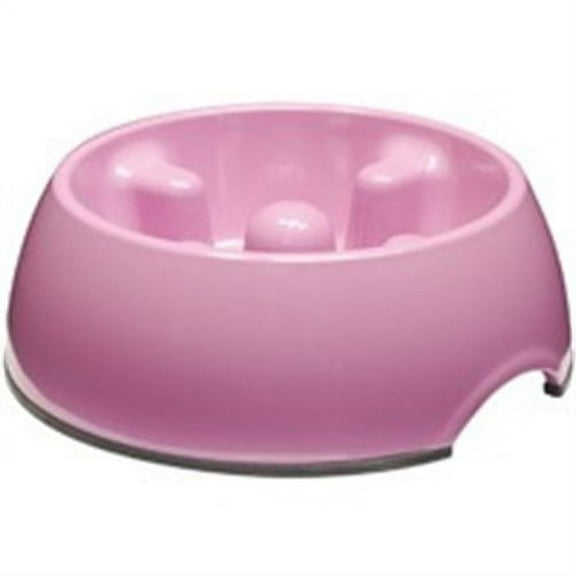 Dogit Go Slow Anti-Gulping Bowl,Pink Sm