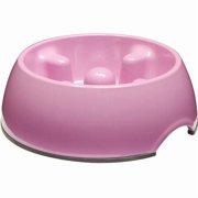 Dogit Go Slow Anti-Gulping Dog Dish, Pink, Xsmall 140ml/4.7 fl oz