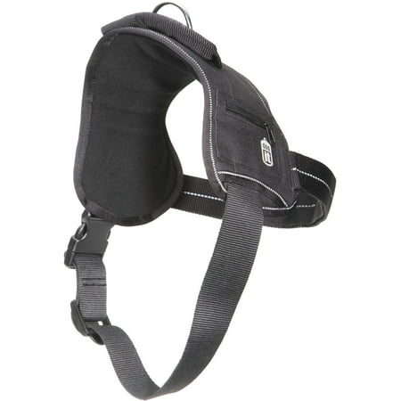 Dogit Harness with Fluorescent Print Logo, Small, Black