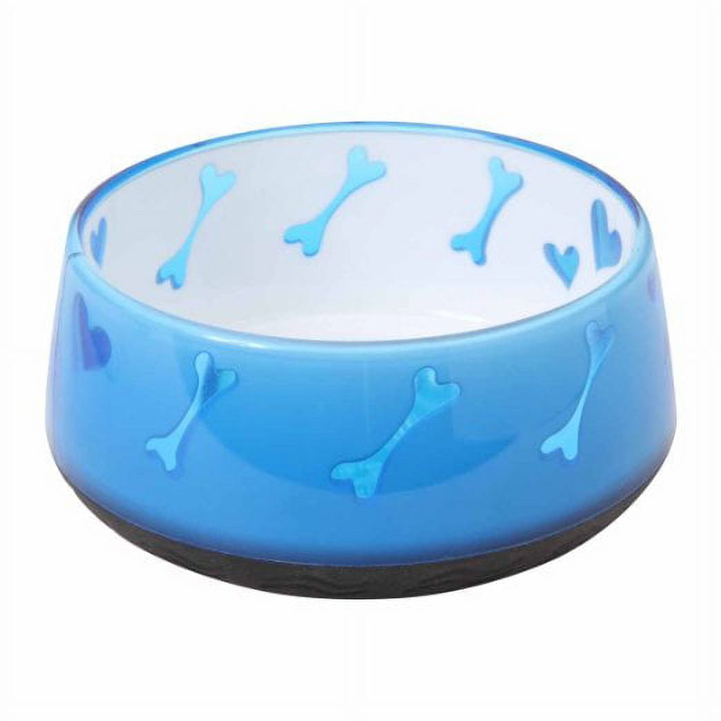 Large Blue BPA-Free Non-Skid Dog Food and Water Bowl