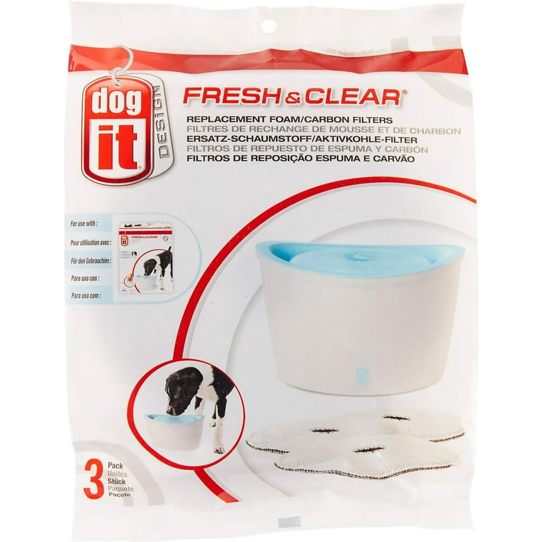 Dogit Design Carbon Replacement Foam Filter Cartridge for Fresh Clear Fountain