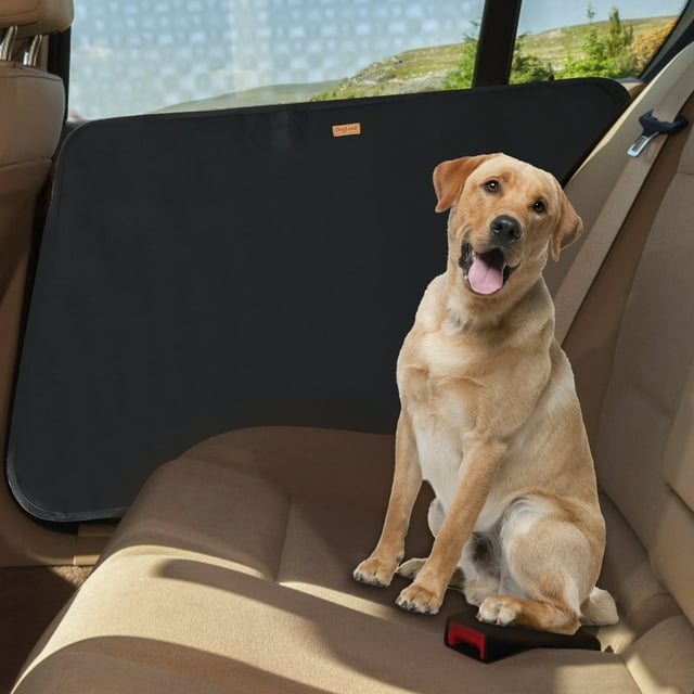 Doglemi Dog Car Door Covers Waterproof Oxford Car Door Protector（Black）