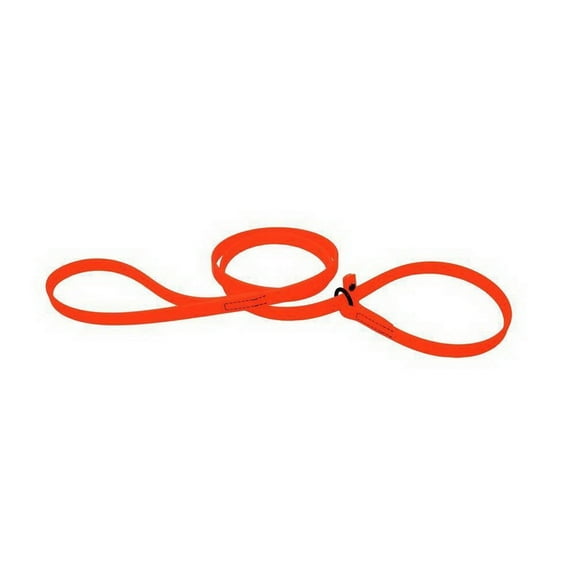Dogline B7050-4 Biothane Waterproof Slip Lead - W3/8" x L5' - Neon Orange