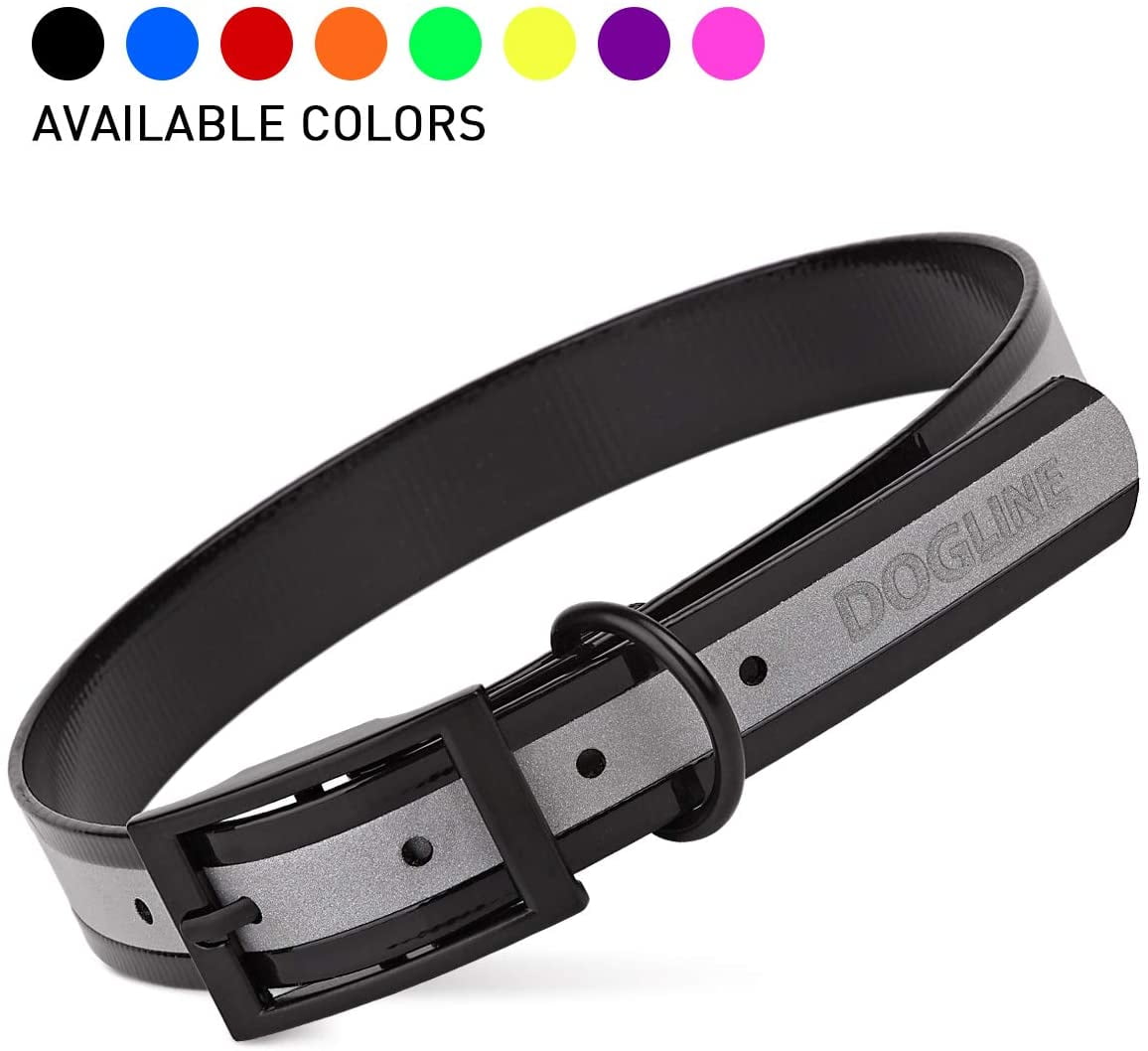Dogline Biothane Translucent Reflective Waterproof Dog Collar - Main Image