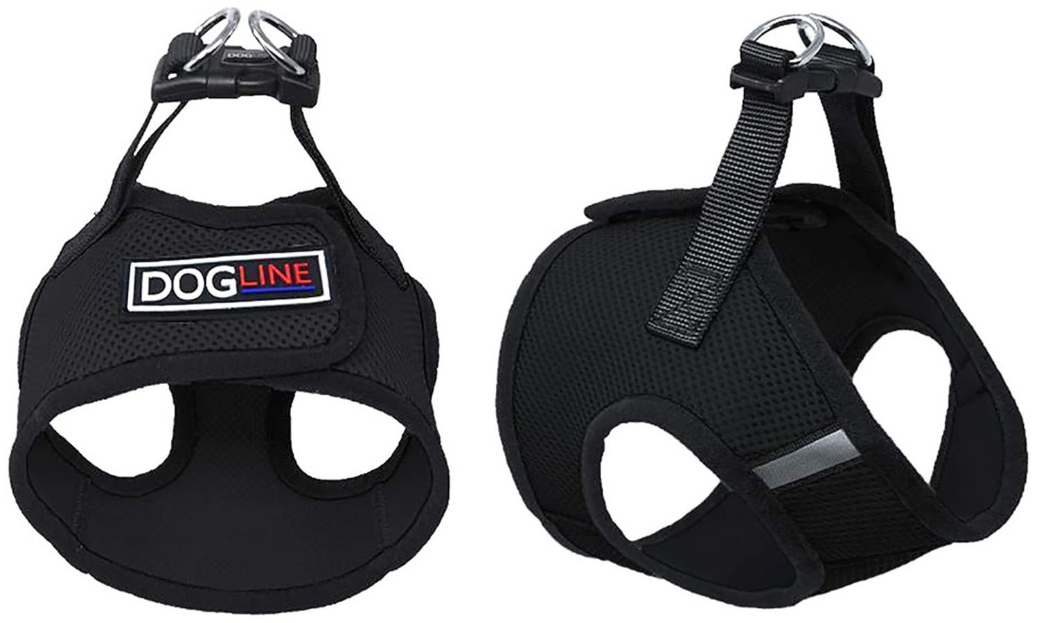 Dogline Boston Mesh Harness + Built-in Hook & Loop Fastener