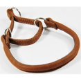 thumbnail image 1 of Dogline L1216-6 Round Leather Martingale Collar W1/3" - L16", Brown, 1 of 14