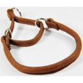 thumbnail image 1 of Dogline L1228-6 Round Leather Martingale Collar W1/2" - L28", Brown, 1 of 14