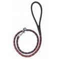 thumbnail image 1 of Dogline L2048-1-3 Dogline Round Braided Leather Leash, Black & Red - 0.25 W x 48 L in., 1 of 8
