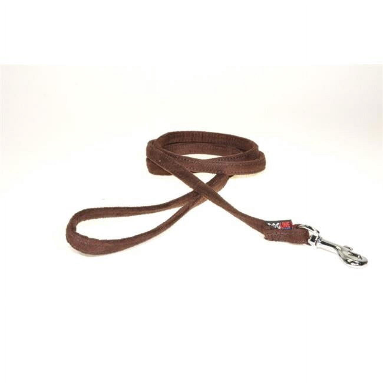 Dogline M8040-6 4 ft. L x 0.38 W in. Comfort Microfiber Dog Leash, Brown