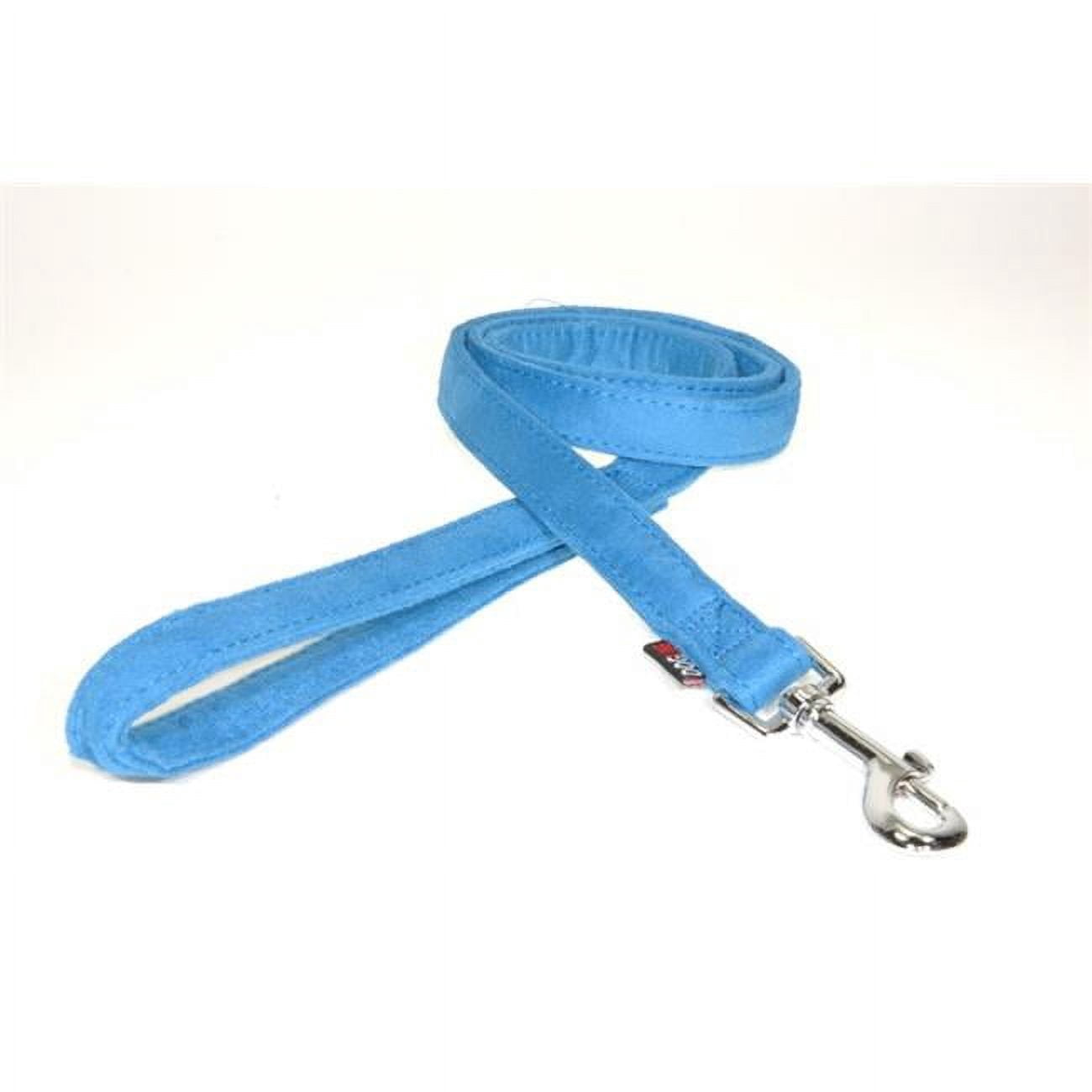 Dogline M8062-2 6 ft. L x 0.75 W in. Comfort Microfiber Dog Leash, Blue