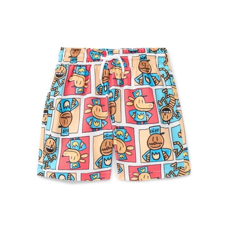 Superman Dog Man Boys' Print Swim Shorts, Sizes XS-XL