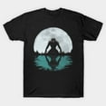 thumbnail image 1 of Dogman Moon Funny Cryptid Folklore Graphic, H22979 T-Shirt, for Men and Women, Up to Size 5XL, 1 of 2