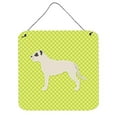 thumbnail image 1 of Dogo Argentino Checkerboard Green Wall or Door Hanging Prints, 1 of 1