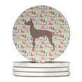 thumbnail image 1 of Dogo Argentino Merry Christmas Large Sandstone Coasters Pack of 4 4 in x 4 in, 1 of 3
