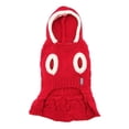 thumbnail image 1 of Dogo DOGO-26160RD-XS Cable Hoodie Dog Sweater Dress, Red - Extra Small, 1 of 1
