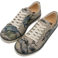 thumbnail image 1 of Dogo Vegan Leather Sneakers for Women - Handmade and Unique Fashion Sneakers for Women, Birds of the Castle Design, Size 8, 1 of 5