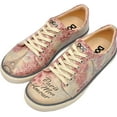 thumbnail image 1 of Dogo Vegan Leather Sneakers for Women - Handmade and Unique Fashion Sneakers for Women, Paris Mon Amour Design, Size 7, 1 of 5