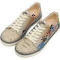 thumbnail image 1 of Dogo Vegan Leather Sneakers for Women - Handmade and Unique Fashion Sneakers for Women, Stunning Sunset Design, Size 10, 1 of 5