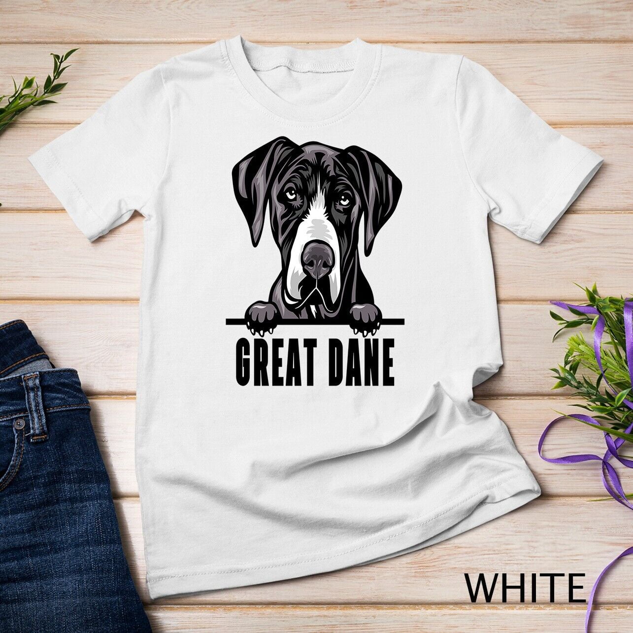 Dogs 365 Great Dane Dog Animal Gift Unisex Tshirt