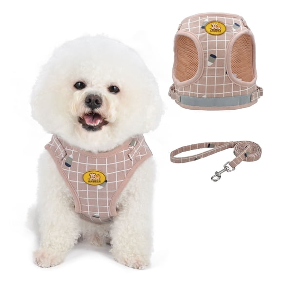 Dogs Adjustable Harness and Leash Set,Step in Dog Harness and Leash Vest Harness for Small and Medium Dogs