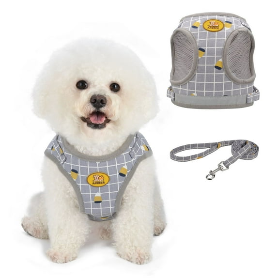 Dogs Adjustable Harness and Leash Set,Step in Dog Harness and Leash Vest Harness for Small and Medium Dogs