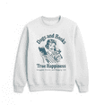 thumbnail image 1 of Dogs And Books True Happiness Reading Cozy Inspired Outfit Graphic Sweatshirt, up to size 5XL, 1 of 2