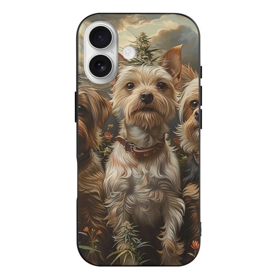 Dogs And Weed Cool Black TPU Case for iPhone 17 Slim Shockproof Protective Phone Cover
