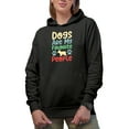thumbnail image 1 of Dogs Are My Favorite People, Dog Lover, Black Hooded Sweatshirt or Hoodie, 3XL, 1 of 5