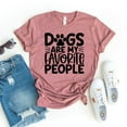 thumbnail image 1 of Dogs Are My Favorite People T-shirt Animal Lover Shirts Paw Mama Shirt Puppy Tshirt Dog Owner Gift Women's Rescue Top Pet Parent Tee, 1 of 3