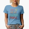 thumbnail image 1 of Dogs Are My Favorite People with a Paw Merch Gift, Baby Blue T-Shirt, 3XL, 1 of 5