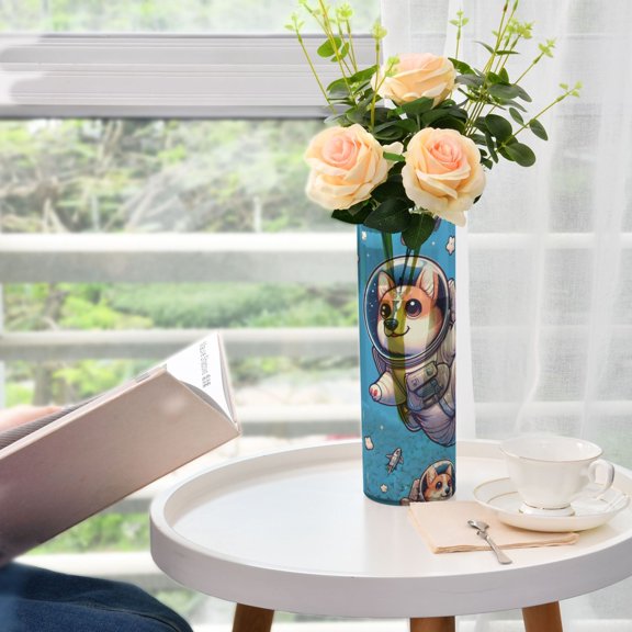 Dogs Astronauts Vases for Flowers Modern Decorative Vase Home Decor for Bedroom Kitchen Living Room Centerpieces