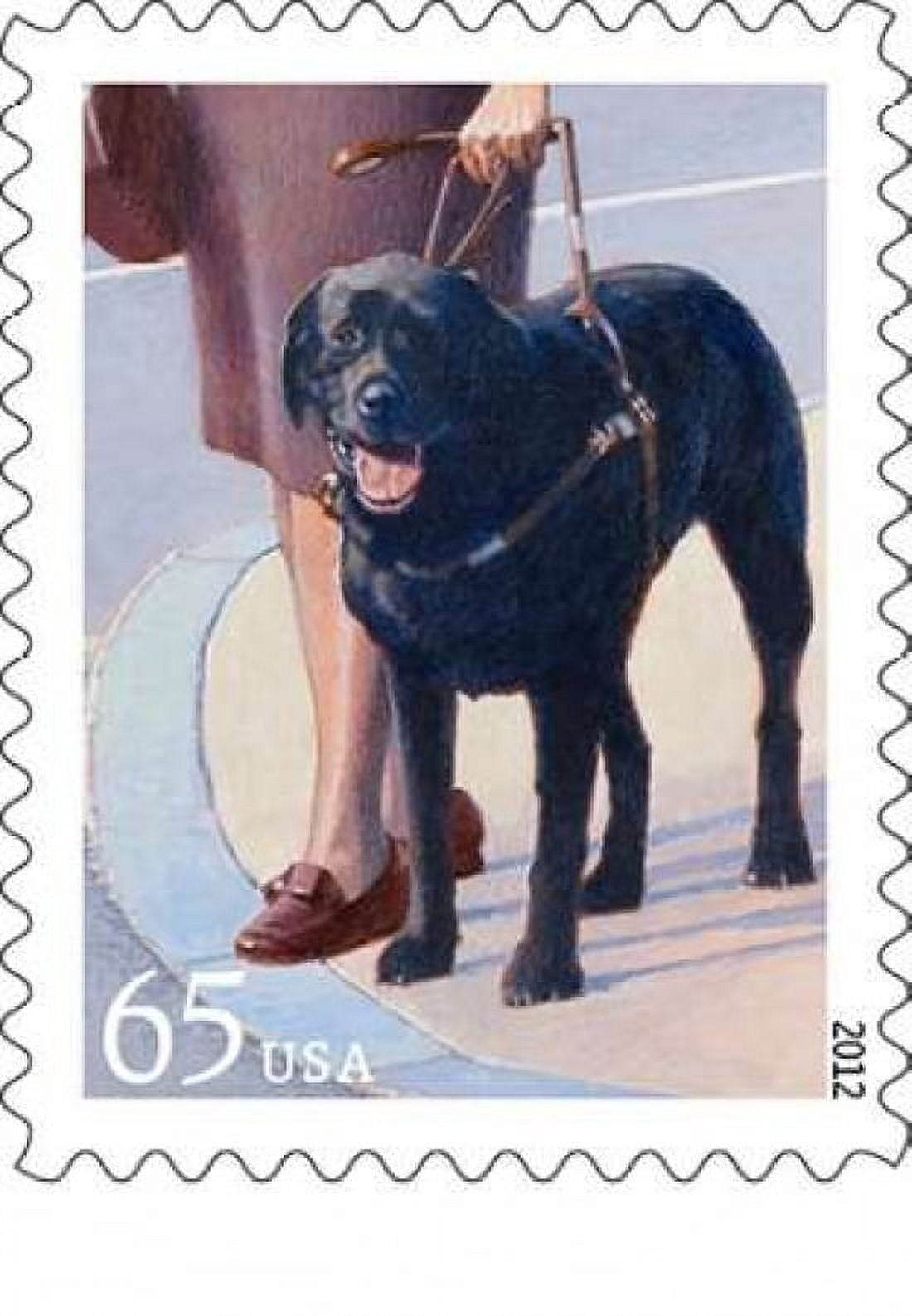 Dogs At Work - Guiding Canvas Art - US POSTAL SERVICE (20 x 28)